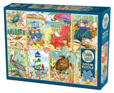 Outset Games and Cobble Hill Puzzles - Day at the Beach 500pc puzzle