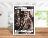 Greeting Cards by Katie Doodle & Gifts by Matchbox Card Co - Congratulations Card | Funny Congrats Card | Good Luck Card