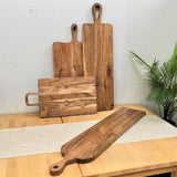India Handicrafts Inc - Acacia Wood Board with Handle