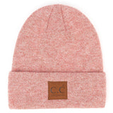 Fashion City - Unisex Heather Knit Classic Beanie Hat: BLK / ONE SIZE