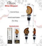 Cota Global - Wine Stopper - Glass Nautilus Sea Shell