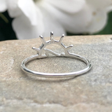 Moonrise Jewelry - R-4 Sun and Wave Ring: 8