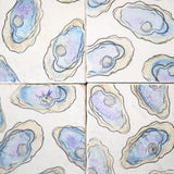 Lace, Grace & Peonies Marble Coasters - Oyster Painted Nautical Marble Coaster