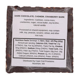 Cape Cod Provisions - Cranberry & Cashew Dark Chocolate Bark