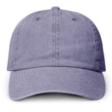 Fashion City - Pigment Dyed Cotton Baseball Dad Cap: BLACK / ONE SIZE