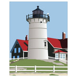 Fridgedoor - 2.5 x 3.5 Nobska Lighthouse Falmouth MA Magnet
