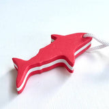iconic mi - Aqua Shark Floating EVA Foam Boating Keychain Red