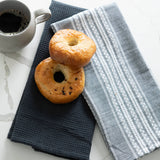 Elsie & Zoey - 3 Piece Black Stripe Kitchen Tea Towel Set