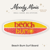 Beast Threads LLC - Beach Bum Surf Board Embroidered Patch