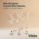 Kadra Kitchenware - Mitbak - Swirl, Wine Glass, 20 oz, 4 Pk