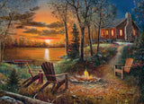 Outset Games and Cobble Hill Puzzles - Fireside 500pc puzzle