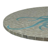 Zeckos - Octopus Lazy Susan 16 Inch Capiz Shell Rotating Tray