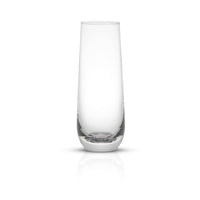 JoyJolt - Milo Champagne Glasses 9.4 oz,  Lead-Free Crystal