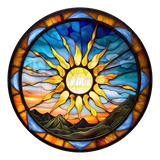 Fernville Creations - Tempered Glass Cutting Board: Sun Glass Charcuterie Tray: 8 - Inch
