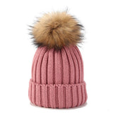 ACCITY - OUTDOOR WARM WOOL BALL KNITTED HAT_CWAH1577: Blue / (OS) 1