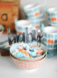 Now Designs by Danica - Orange and Blue Swirls Stamped Bowl 6 inch