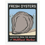 Fridgedoor - 2.5'' x 3.5'' Fresh Oysters from Wellfleet Harbor Magnet