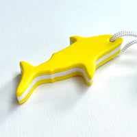 iconic mi - Aqua Shark Foam Floating Keychain Yellow