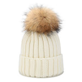 ACCITY - OUTDOOR WARM WOOL BALL KNITTED HAT_CWAH1577: Black / (OS) 1