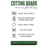 Fernville Creations - Cardinal Tempered Glass Cutting Board, Charcuterie Board: 8 x 11 Inch