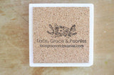 Lace, Grace & Peonies Marble Coasters - Whale Nautical Marble Coaster
