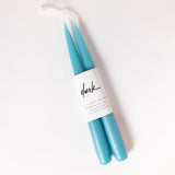 Dusk - 9” Candle Stick Set: Turquoise