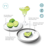 Fox Run Brands - Outset Stainless Steel 3-in-1 Cocktail Rimmer,6" x 6" x 1.1"