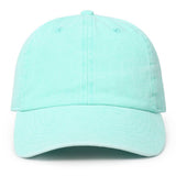 Fashion City - Pigment Dyed Cotton Baseball Dad Cap: BLACK / ONE SIZE
