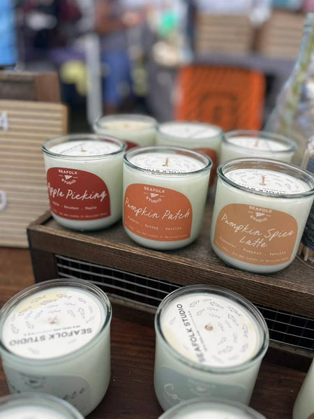 Seafolk - Apple Picking. Fall Soy Candle. Eco Friendly. New England