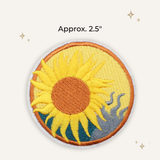 Beast Threads LLC - Boho Sunflower Embroidered Patch- RTS