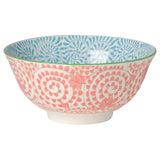 Now Designs by Danica - Orange and Blue Swirls Stamped Bowl 6 inch