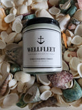Outer Cape Trading Company - Wellfleet Cape Cod Soy Wax Crackling Wooden Wick Candle : 4oz