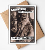 Greeting Cards by Katie Doodle & Gifts by Matchbox Card Co - Congratulations Card | Funny Congrats Card | Good Luck Card