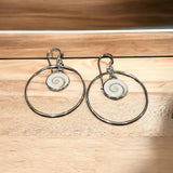 Jackie Gallagher Designs - Handmade Coastal Jewelry - Shiva Shell Drop in Sterling silver ring