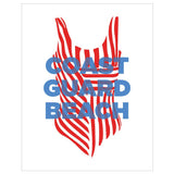 Fridgedoor - 2.5'' x 3.5'' Coast Guard Beach Bathing Suit Magnet