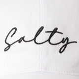 Fashion City - Salty Lettering Embroidery Baseball Cap: DENIM BLUE / One Size