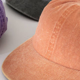 Fashion City - Pigment Dyed Cotton Baseball Dad Cap: BLACK / ONE SIZE