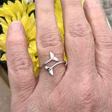 Moonrise Jewelry - R-64 Whale Tails Ring: 6