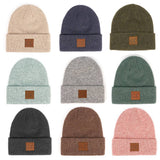Fashion City - Unisex Heather Knit Classic Beanie Hat: BLK / ONE SIZE