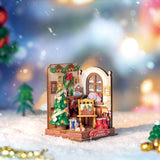 Hands Craft - DIY Miniature House Kit: Christmas Fireplace