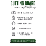 Fernville Creations - Tempered Glass Cutting Board, Blue & Pink Hydrangeas: 8 x 11 Inch