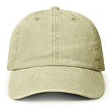 Fashion City - Pigment Dyed Cotton Baseball Dad Cap: BURGUNDY / ONE SIZE