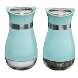 Kadra Kitchenware - MITBAK Elegant Salt and Pepper Shakers Set with Glass Bottom