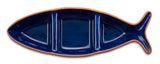 Euro Ceramica Home | ClayBarn - Costa Azul 16" Fish Shaped Divided Serving Dish