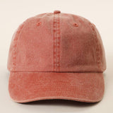 Fashion City - Pigment Dyed Cotton Baseball Dad Cap: BLACK / ONE SIZE
