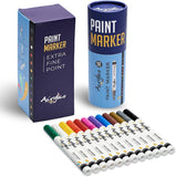 Acrylico - ACRYLICO SET OF 12 COLORS ACRYLIC PAINT PENS- EXTRA FINE TIP