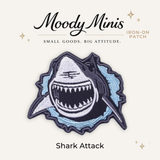 Beast Threads LLC - Shark Attack Embroidered Patch- RTS