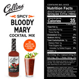 Collins - Real Sugar Spicy Bloody Mary Cocktail Mix - 32 oz