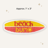 Beast Threads LLC - Beach Bum Surf Board Embroidered Patch