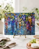 Fernville Creations - Wisteria Glass Cutting Board & Serving Tray: 8x11 inch